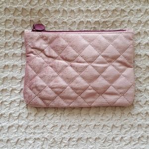 Ipsy Makeup Bag - Pink Suede